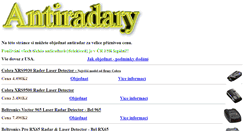 Desktop Screenshot of antiradar.prodejce.cz