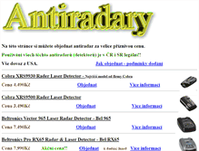 Tablet Screenshot of antiradar.prodejce.cz