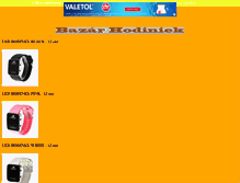 Tablet Screenshot of ledhodinky.prodejce.cz