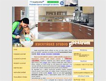 Tablet Screenshot of kuchyne-spektrum.prodejce.cz