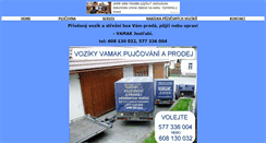 Desktop Screenshot of privesne-voziky.prodejce.cz