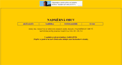 Desktop Screenshot of nadmerna-obuv.prodejce.cz