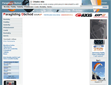 Tablet Screenshot of paragliding.prodejce.cz